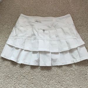 Ivivva white tennis skirt size 10